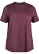 Basic-T-Shirt aus Baumwolle mit Rundhalsausschnitt, Dunkles Bordeaux, Packshot image number 0