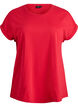 Kurz&auml;rmeliges T-Shirt aus Baumwollmischgewebe, Rot, Packshot image number 0