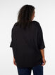 Lockeres T-Shirt aus Viskose-Jersey, Schwarz, Model image number 2