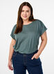 Kurz&auml;rmliges T-Shirt aus einer Baumwollmischung, Gr&uuml;n, Model image number 0