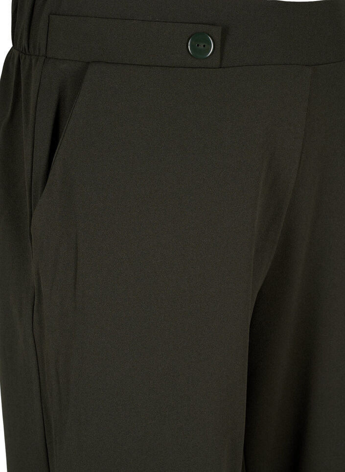 Pantalon ample avec poches, Vert foncé, Packshot image number 2