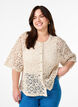 Cardigan court en crochet, Beige, Model image number 0