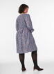 Kleid aus Viskose mit Smock und Allover-Muster, Blau, Model image number 2