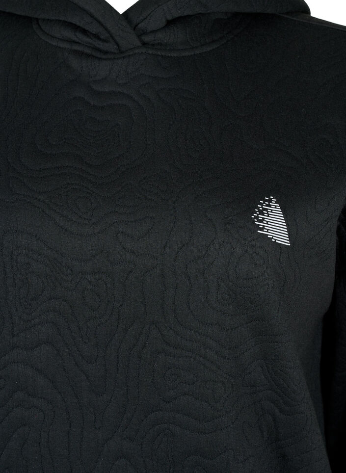 Sportliches Sweatshirt mit Kapuze, Black, Packshot image number 2