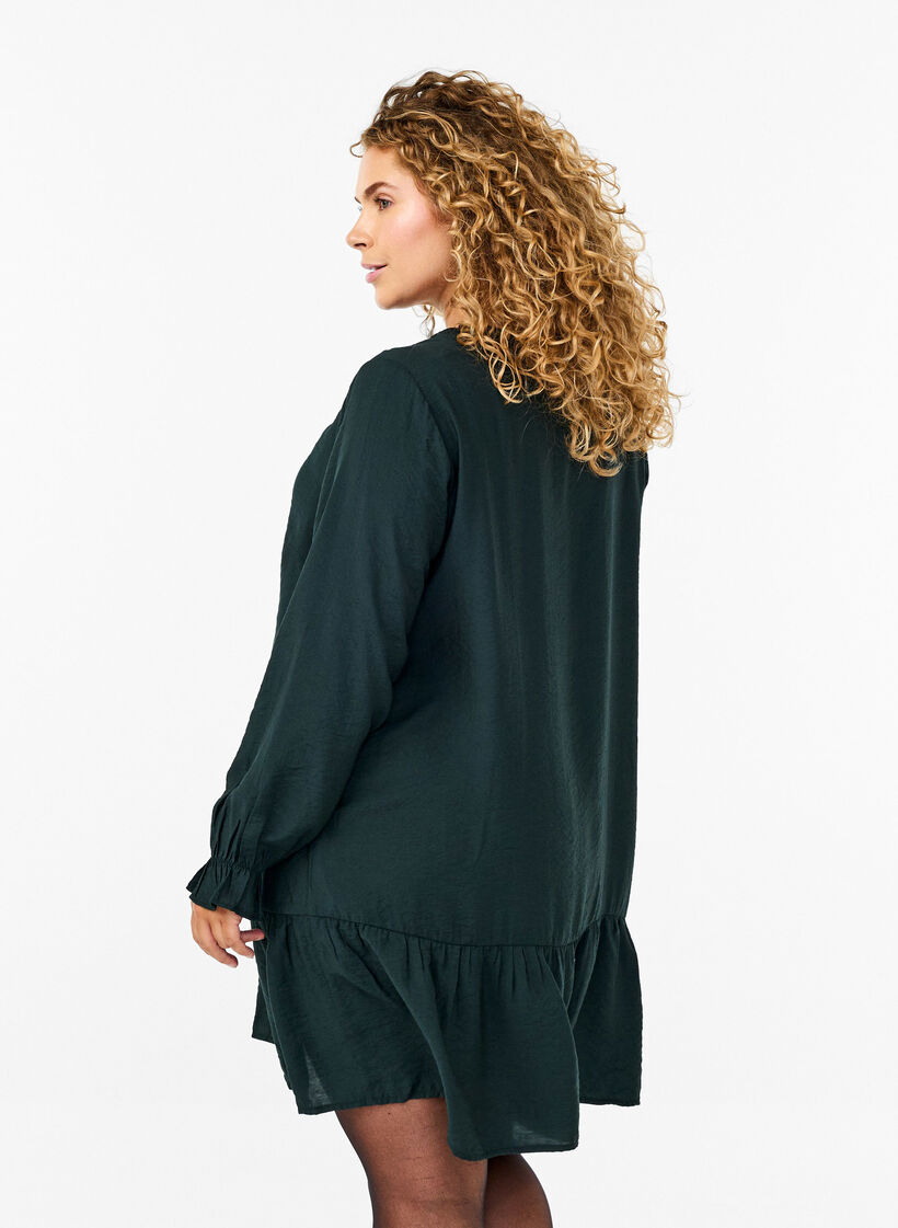 Robe courte avec coutures et boutons, Scarab, Model image number 1