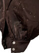 Pantalon ballon en satin avec strass, Marron, Packshot image number 3