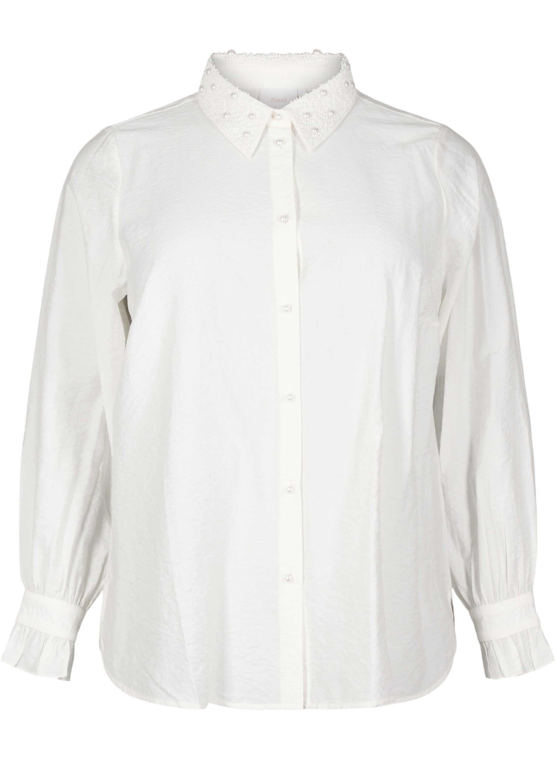 Zizzi Chemise &agrave; perles, Snow White, Packshot image number 0