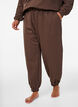 Hoch taillierte Sweatpants mit Taschen, Braun, Model image number 2