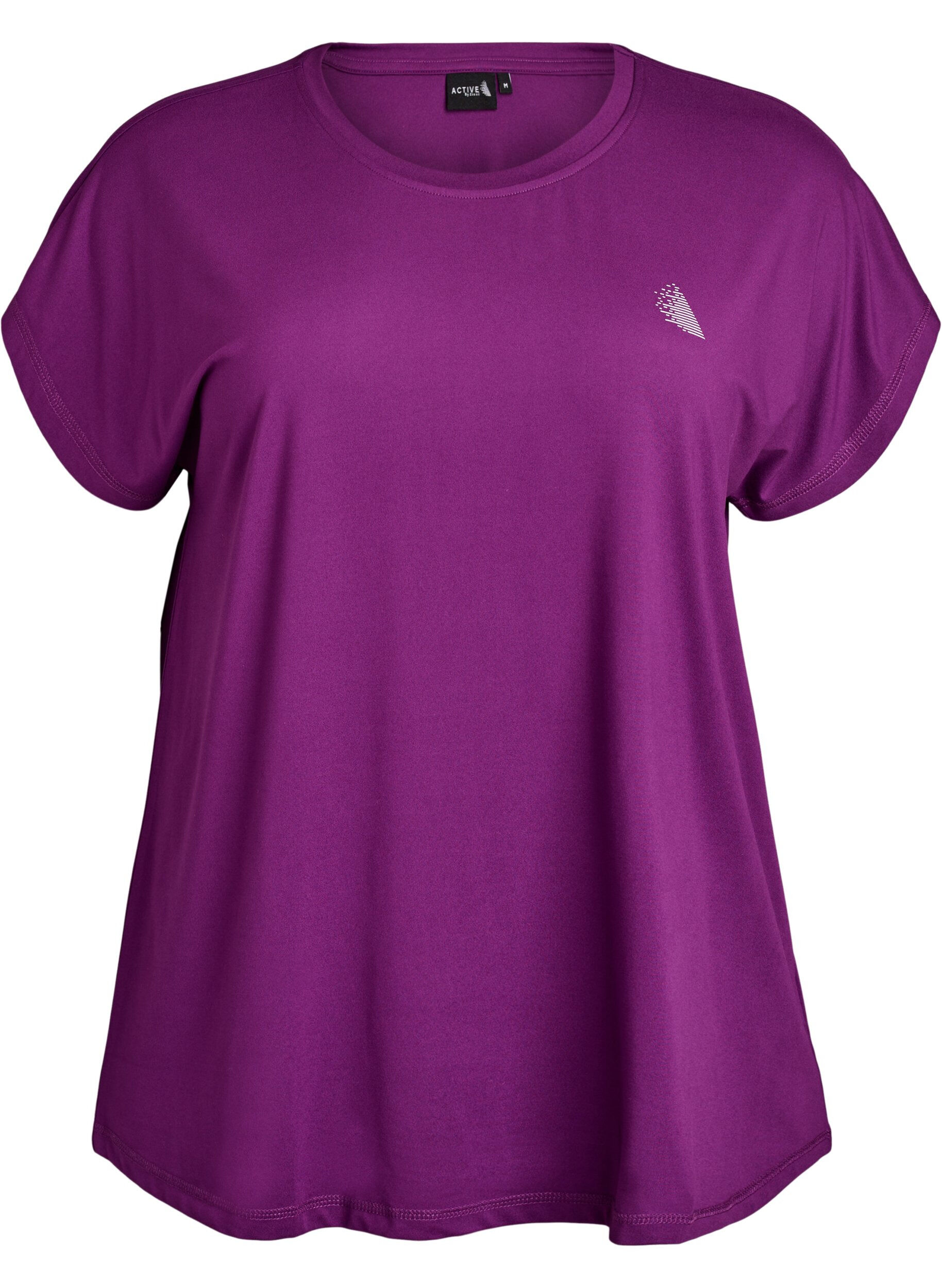 ZizziT-shirt de sport couleur unie, Violet, Packshot image number 0