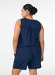 Kurze Hose mit Taschen und elastischem Bund, Blau, Model image number 2
