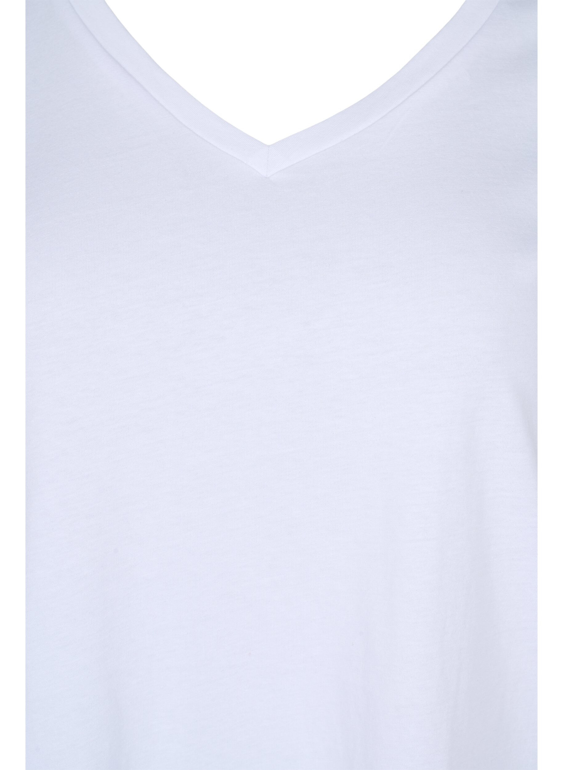 Zizzi 2er-Pack basic T-Shirts aus Baumwolle, Navy B/B White, Packshot image number 3