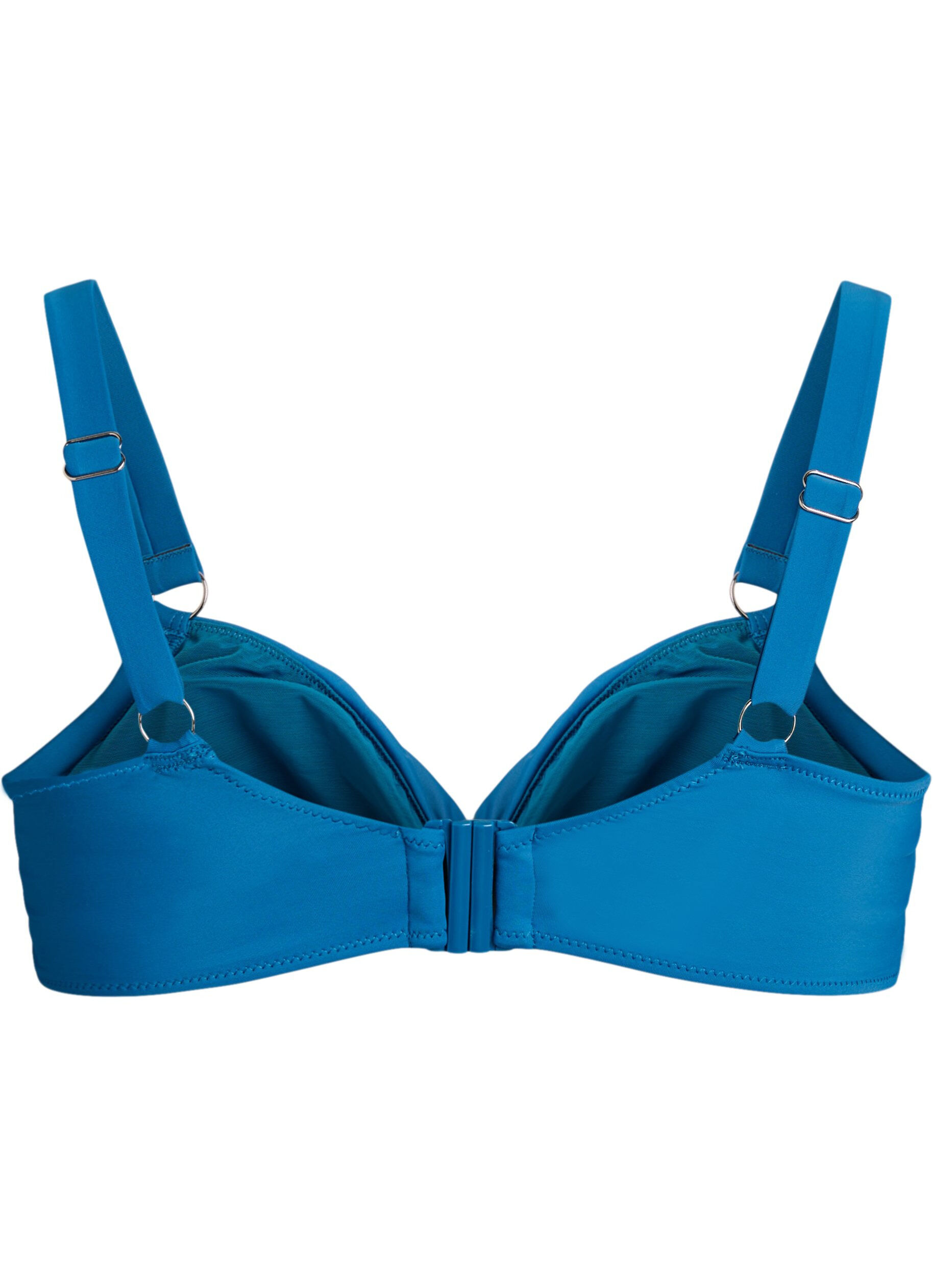 ZizziBikini-BH mit B&uuml;gel und Drapierung, Blau, Packshot image number 1