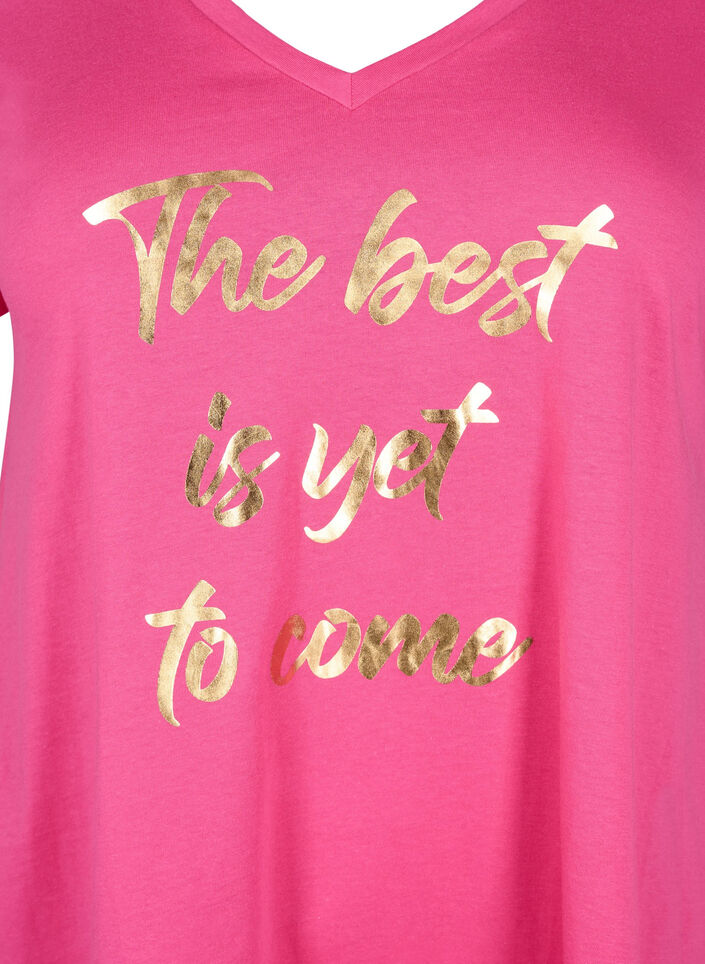 T-shirt en coton à manches courtes, Raspberry S. Best, Packshot image number 2