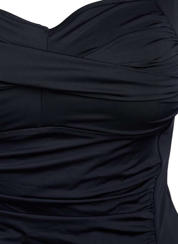 Tankini mit Drapierung, Schwarz, Packshot image number 2