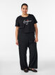T-Shirt mit Print, Schwarz, Model image number 1