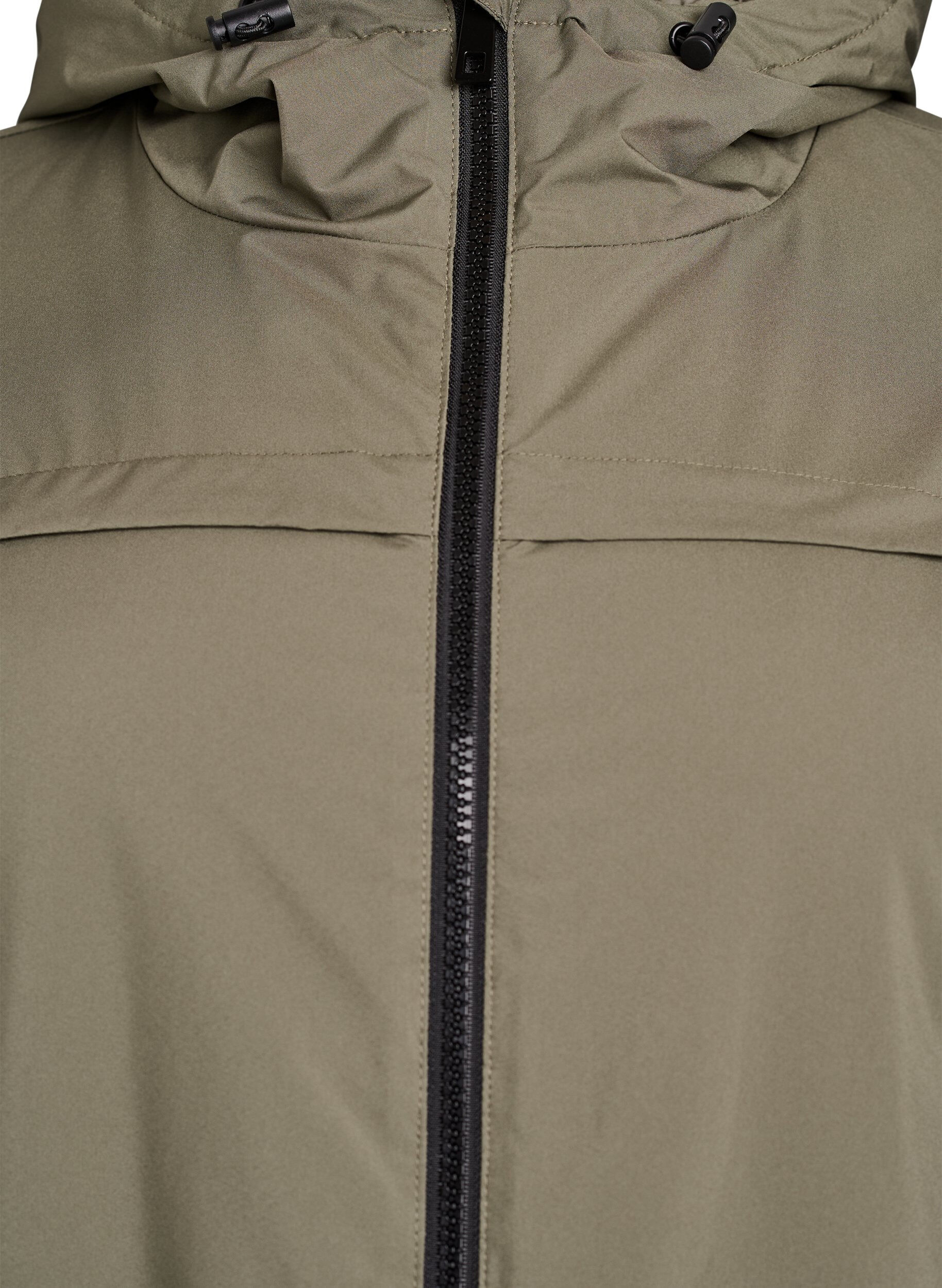 Zizzi Parka matelass&eacute;e l&eacute;g&egrave;re &agrave; capuche, Vert fonc&eacute;, Packshot image number 2