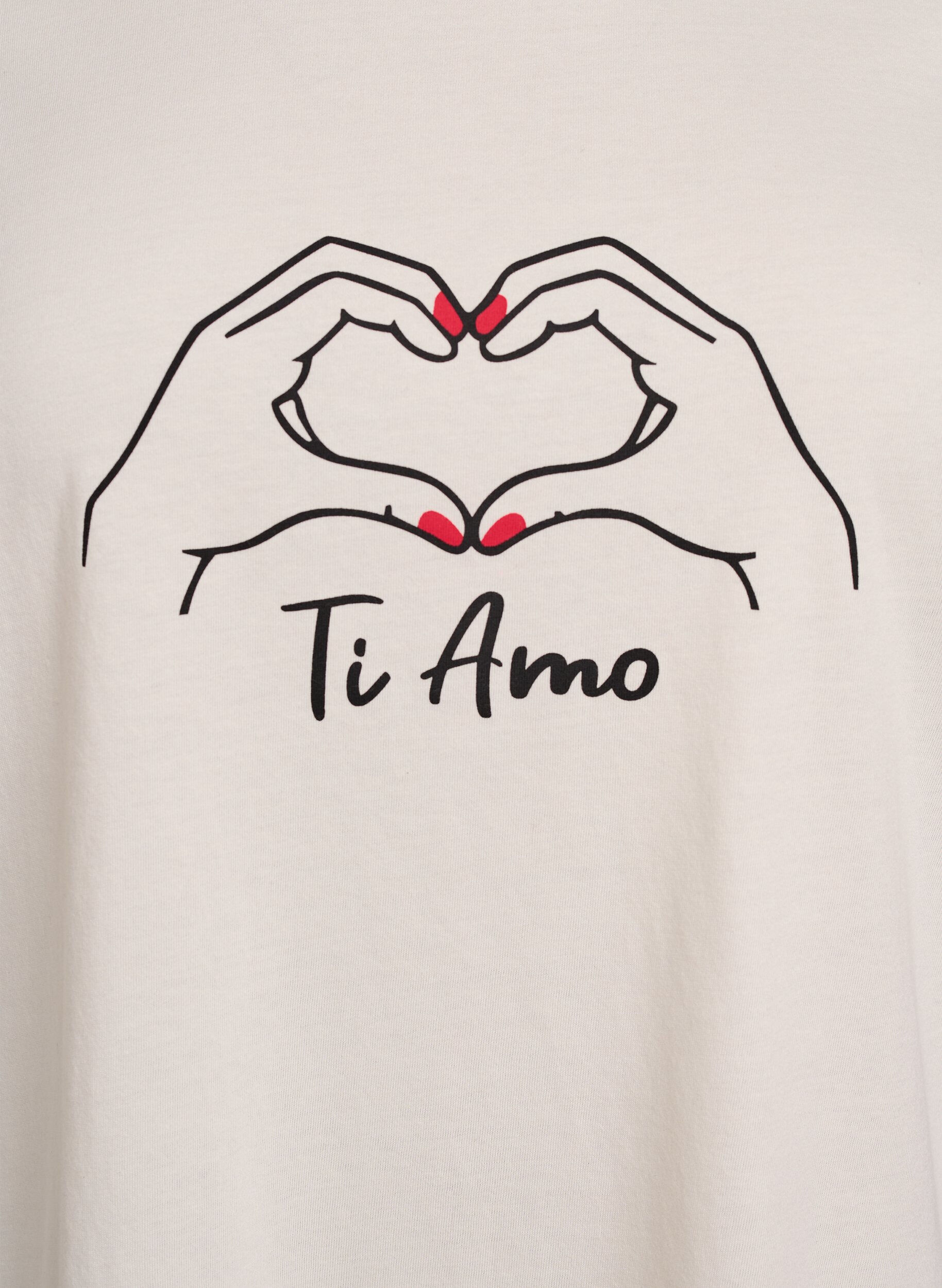 ZizziT-shirt imprim&eacute;, Blanc, Packshot image number 2