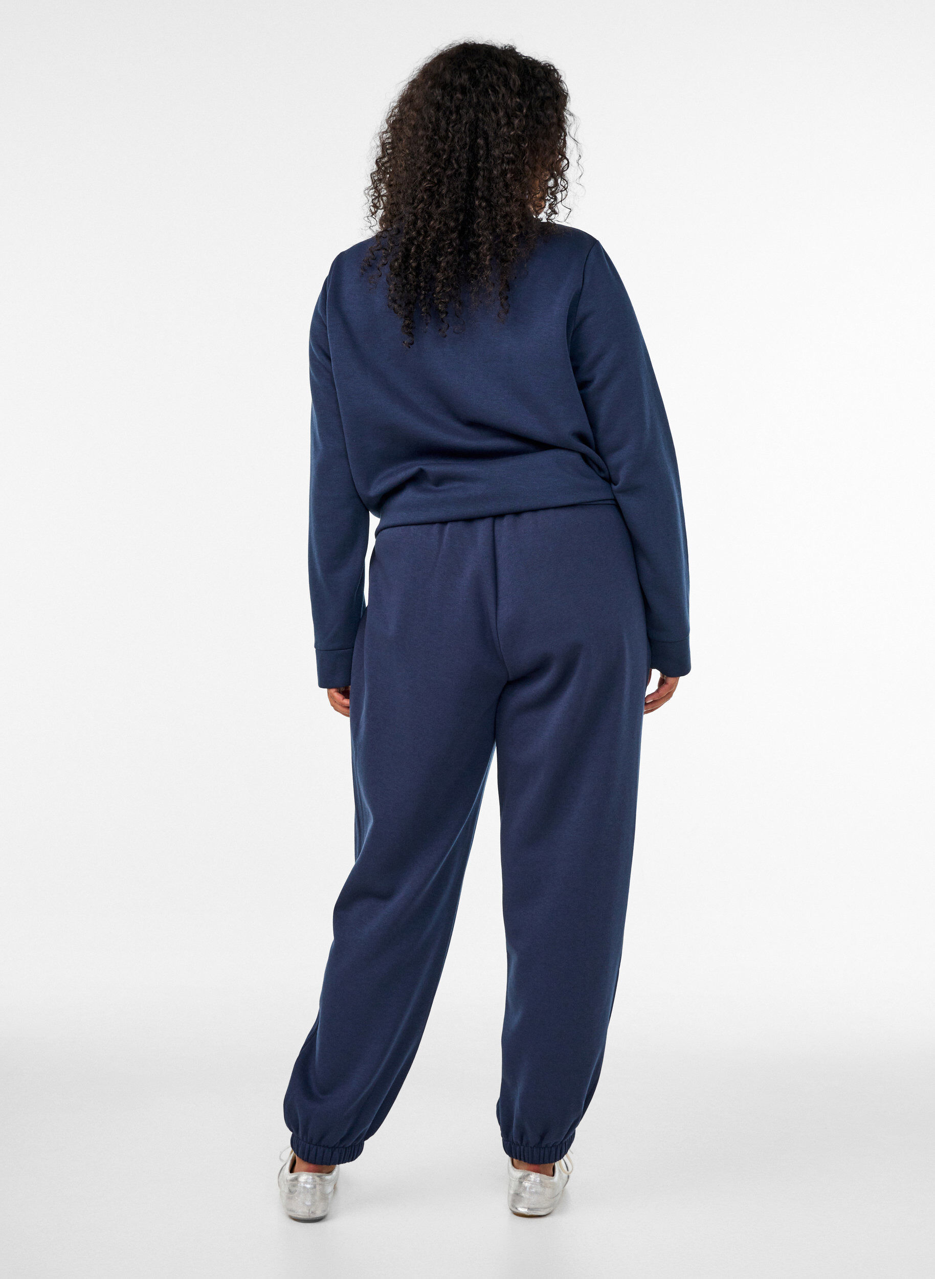 ZizziPantalon de jogging taille haute avec cordon de serrage, Bleu, Model image number 1