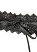 Tailleng&uuml;rtel mit Spitze und Bindeband, Schwarz, Packshot image number 2