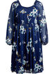 Robe de soir&eacute;e en mousseline &agrave; manches longues, Bleu, Packshot image number 0