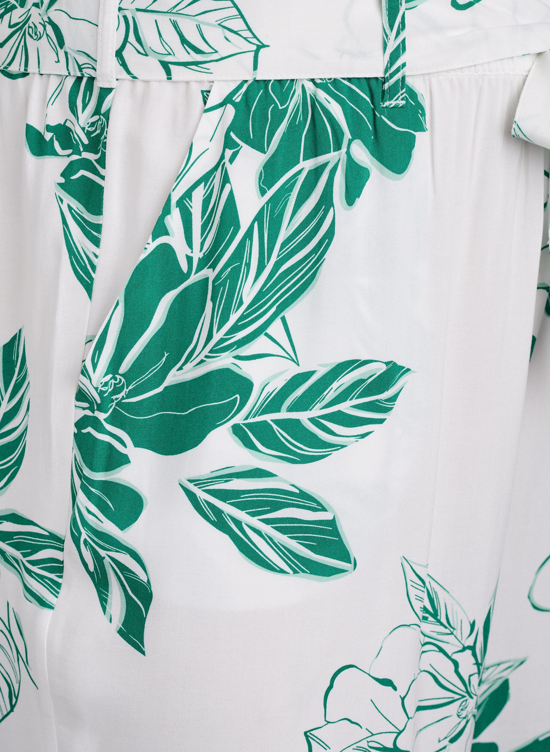 ZizziHose mit hohem Bund aus Viskose, Gr&uuml;n, Packshot image number 2