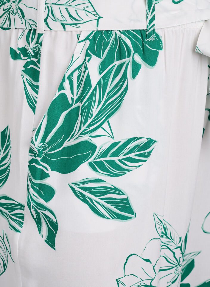 Hose mit hohem Bund aus Viskose, Gr&uuml;n, Packshot image number 2