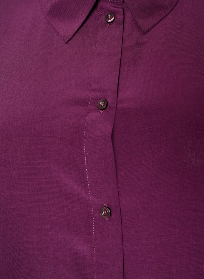 Robe chemise courte avec volants, Violet, Packshot image number 2