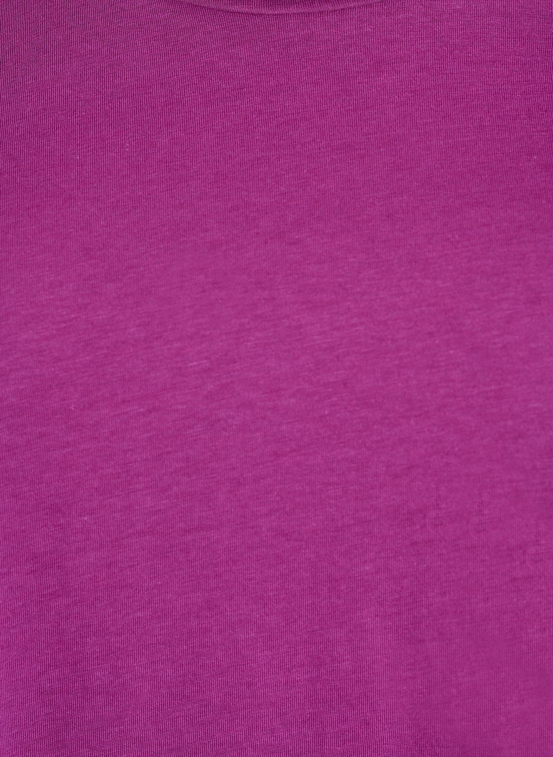 Zizzi T-shirt &agrave; manches courtes en m&eacute;lange de coton, Violet, Packshot image number 2