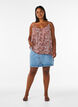 Top &agrave; bretelles en viscose, Rose, Model image number 1