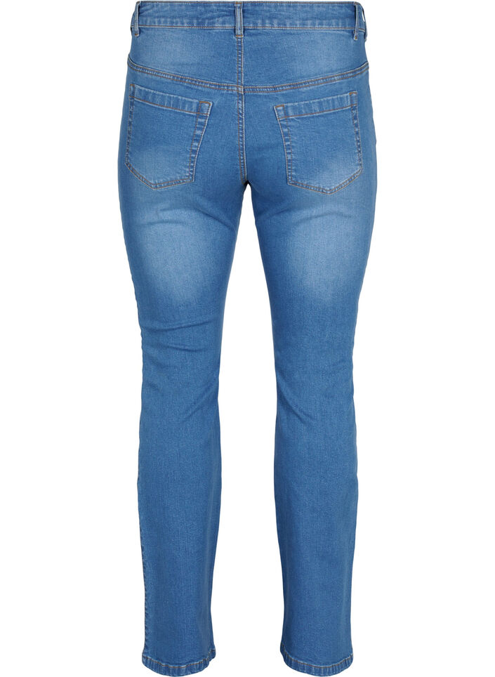 Ellen Bootcut-Jeans mit hoher Taille, Blau, Packshot image number 1