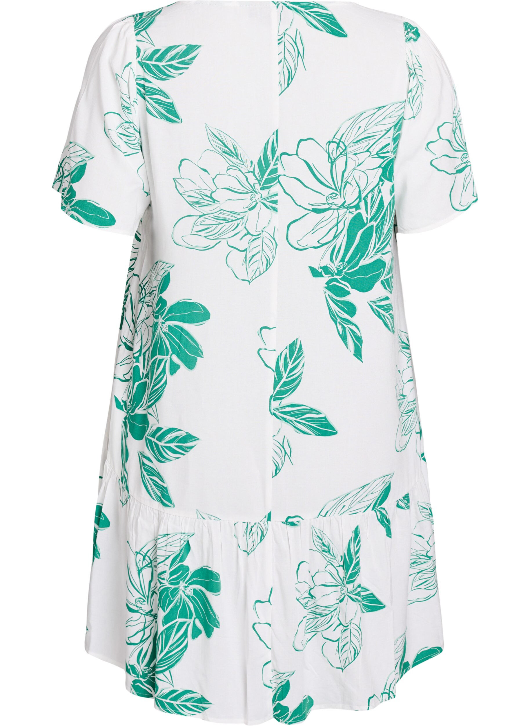 ZizziRobe en viscose avec d&eacute;coupe, Vert, Packshot image number 1