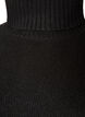 Locker gestrickter Pullover mit Rollkragen, Schwarz, Packshot image number 2