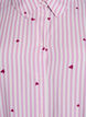 Chemise de nuit à rayures et cœurs, Rose, Packshot image number 2