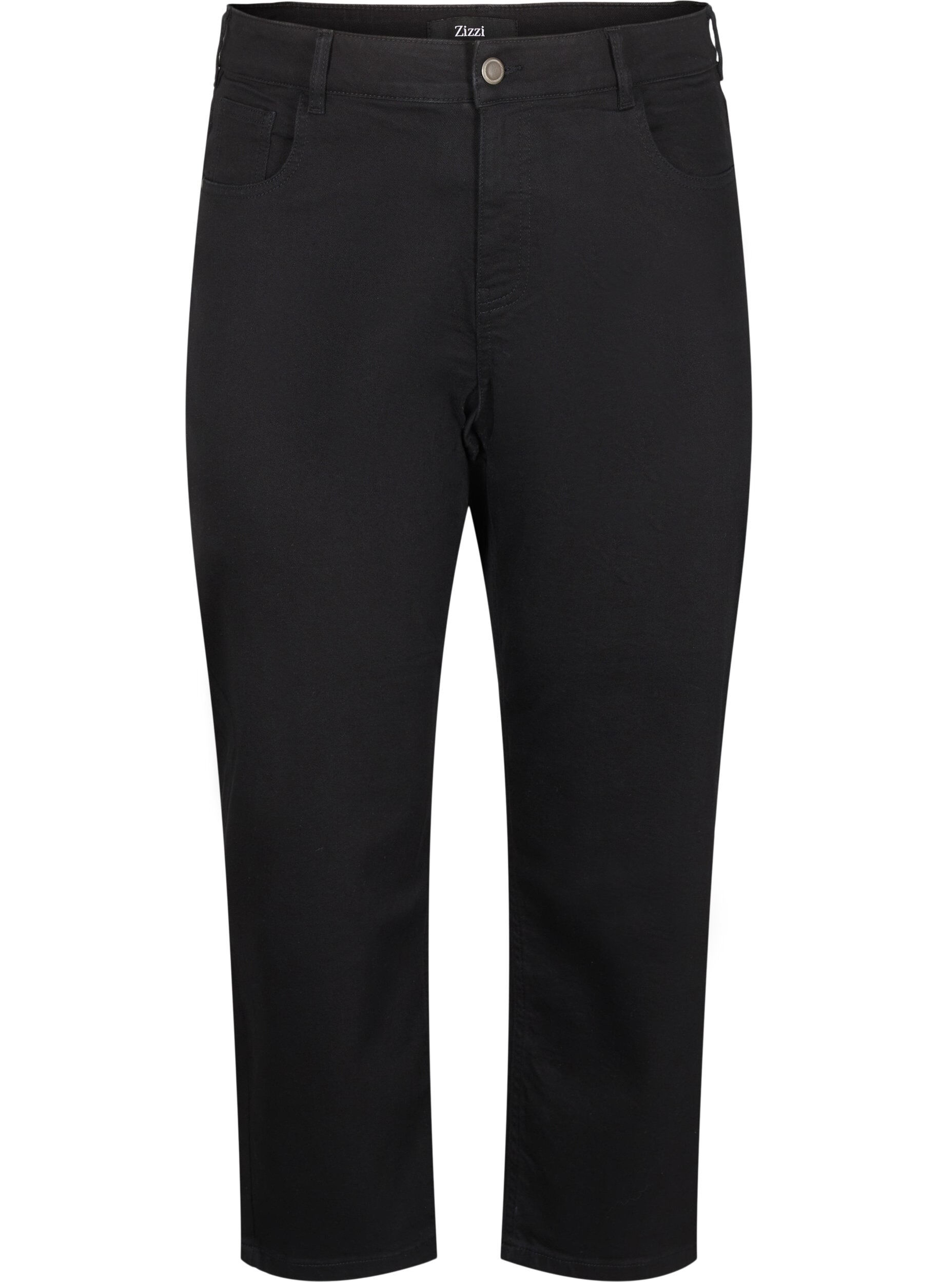 Vera jeans cropped &agrave; coupe droite