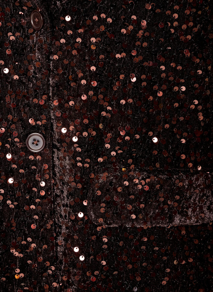 Blazer &agrave; paillettes, Marron, Packshot