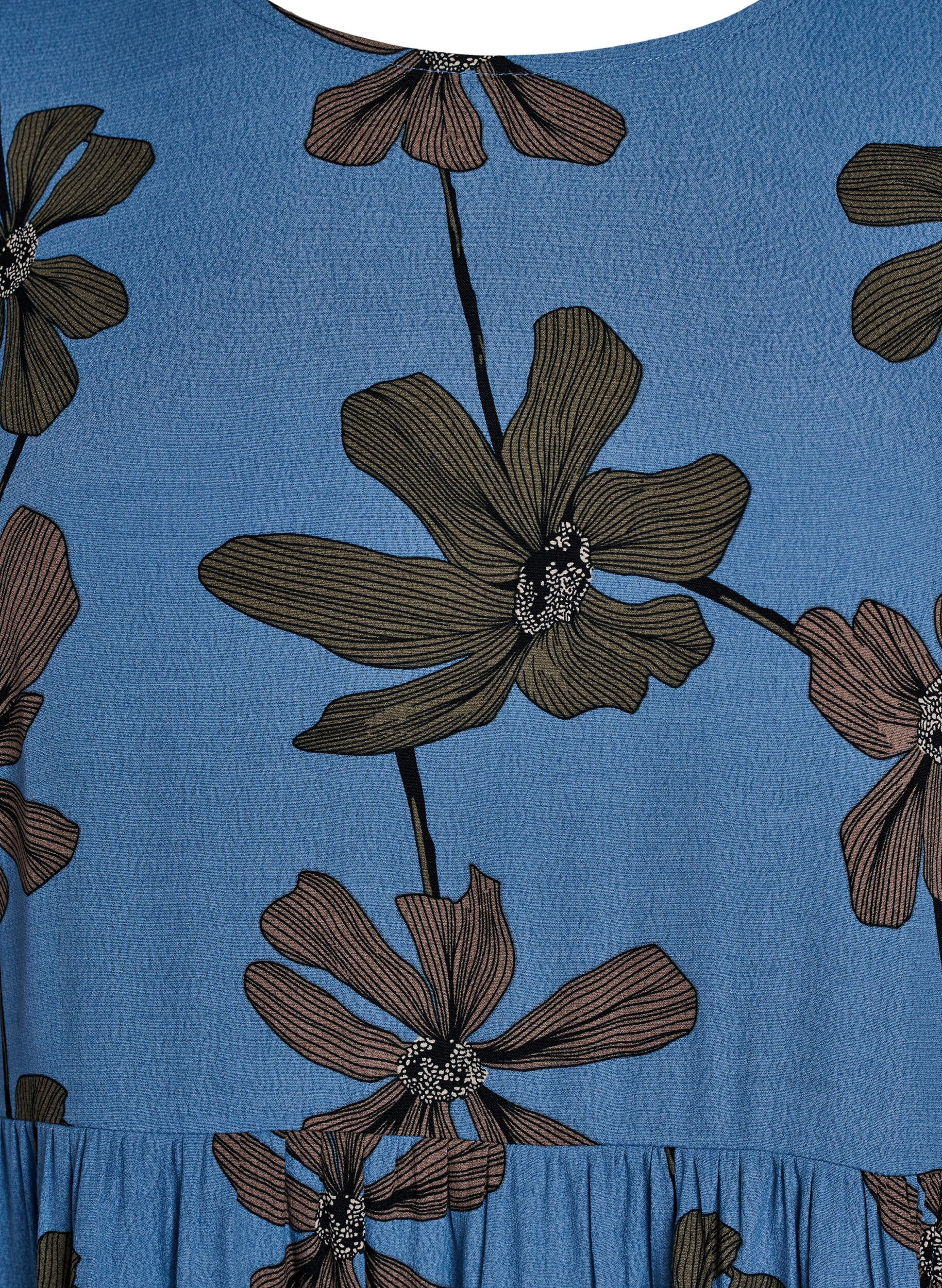 Zizzi Tunique &agrave; manches longues avec couture, Bleu, Packshot image number 2