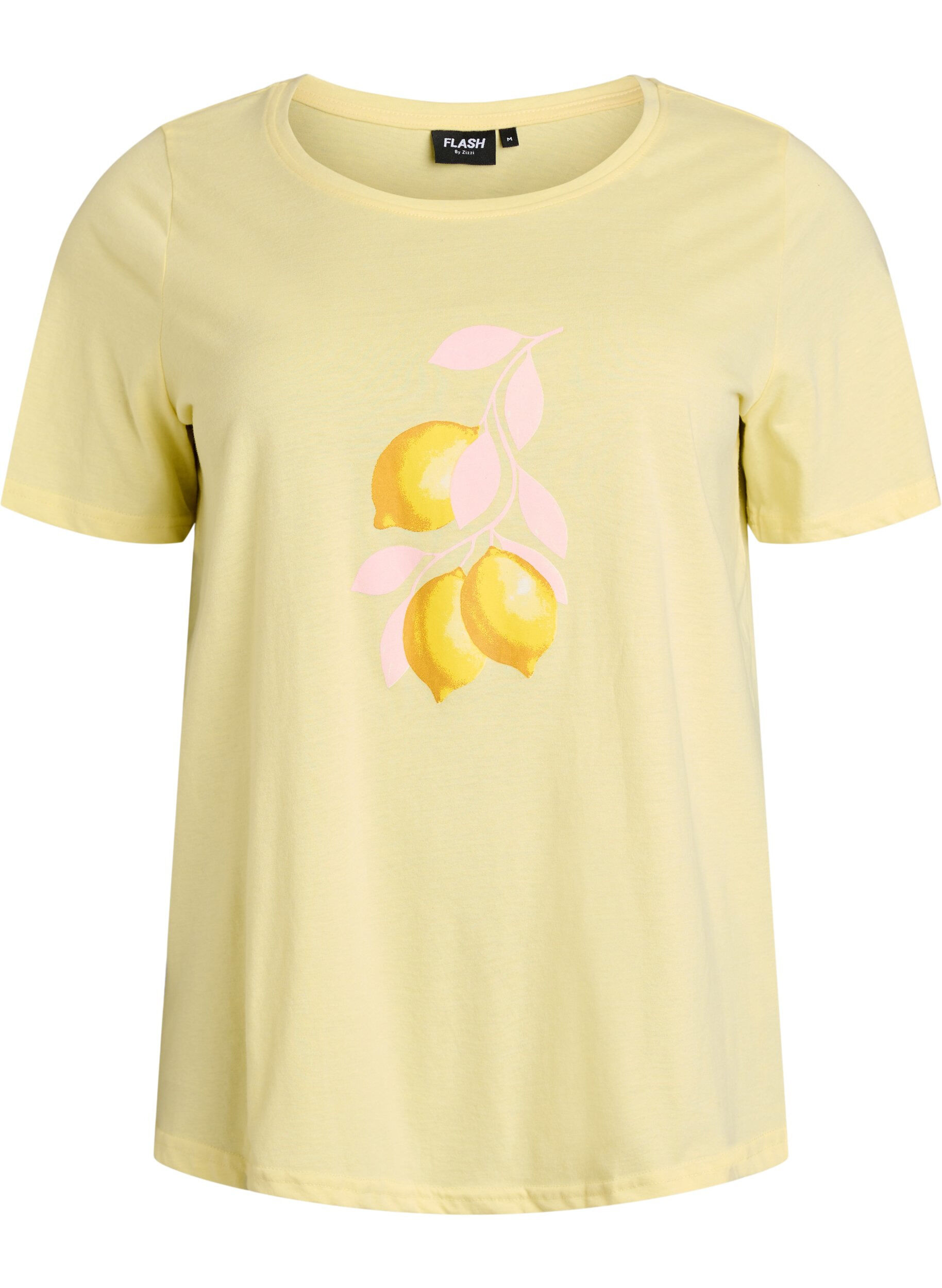 ZizziT-shirt imprim&eacute;, Jaune, Packshot image number 0