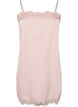 Haut long en satin bord&eacute; de dentelle, 9990, Packshot image number 0