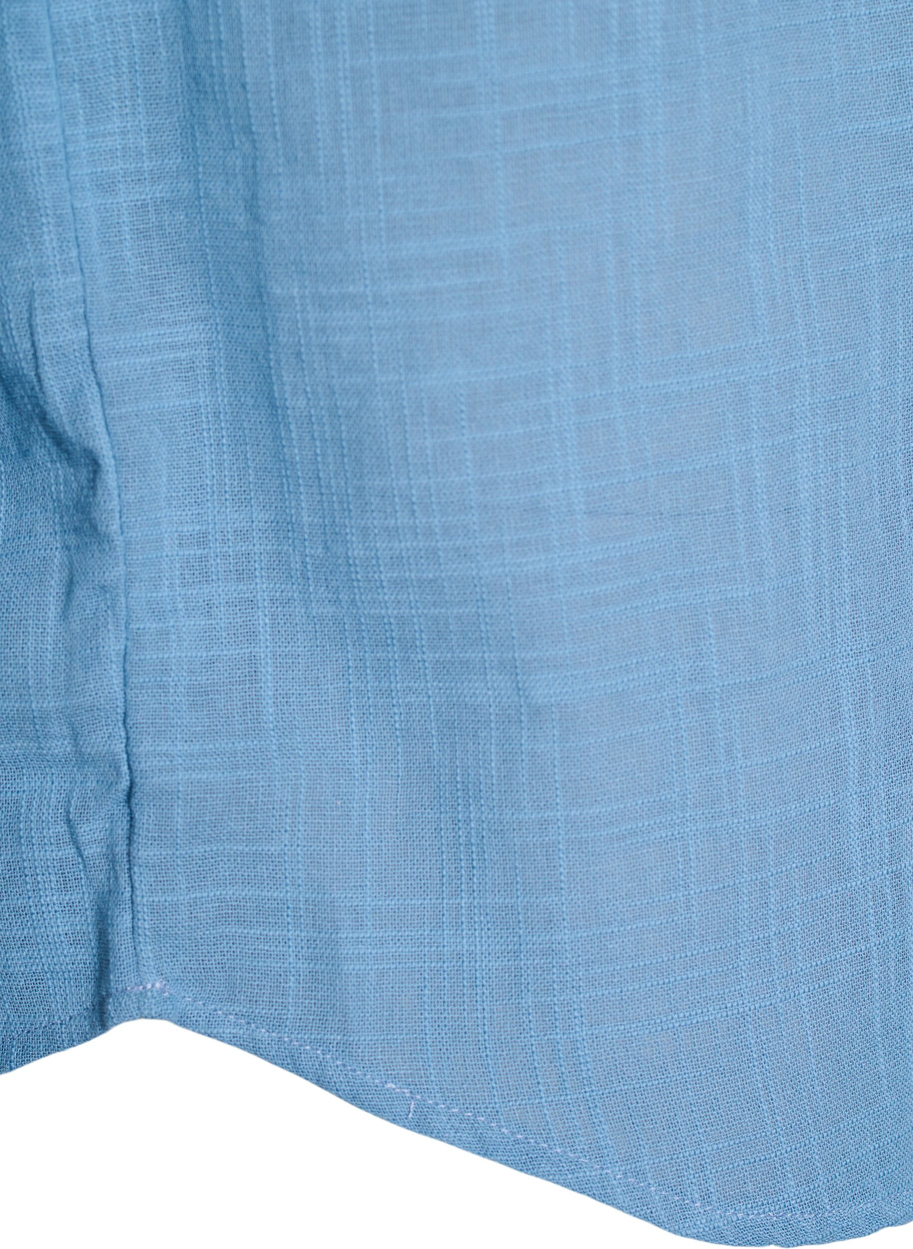 Zizzi FLASH - Lockere Bluse mit angeschnittenen &Auml;rmeln, Blau, Packshot image number 3