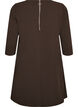 Kurzes Kleid in A-Linien-Form und mit 3/4-&Auml;rmeln, Braun, Packshot image number 1