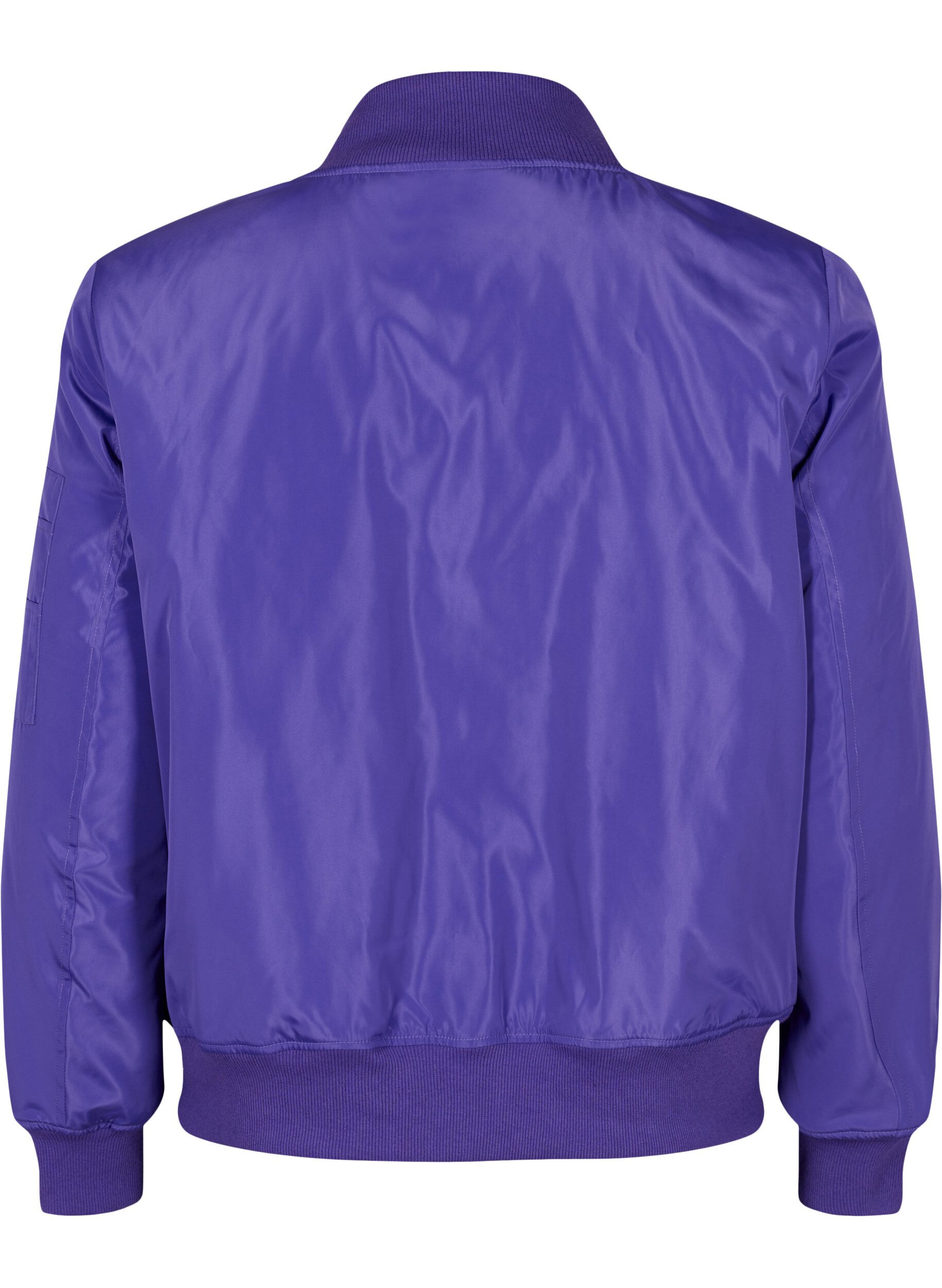 Zizzi Bomberjacke mit Rei&szlig;verschluss, Purple Opulence, Packshot image number 1