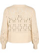 Cardigan en maille avec liens et motifs ajourés, Birch, Packshot image number 1