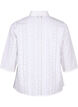 Baumwollshirt mit Lochmuster, Bright White, Packshot image number 1