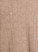 Kurz&auml;rmelige Bluse aus Strick mit Pointelle-Muster, Beige, Packshot image number 2