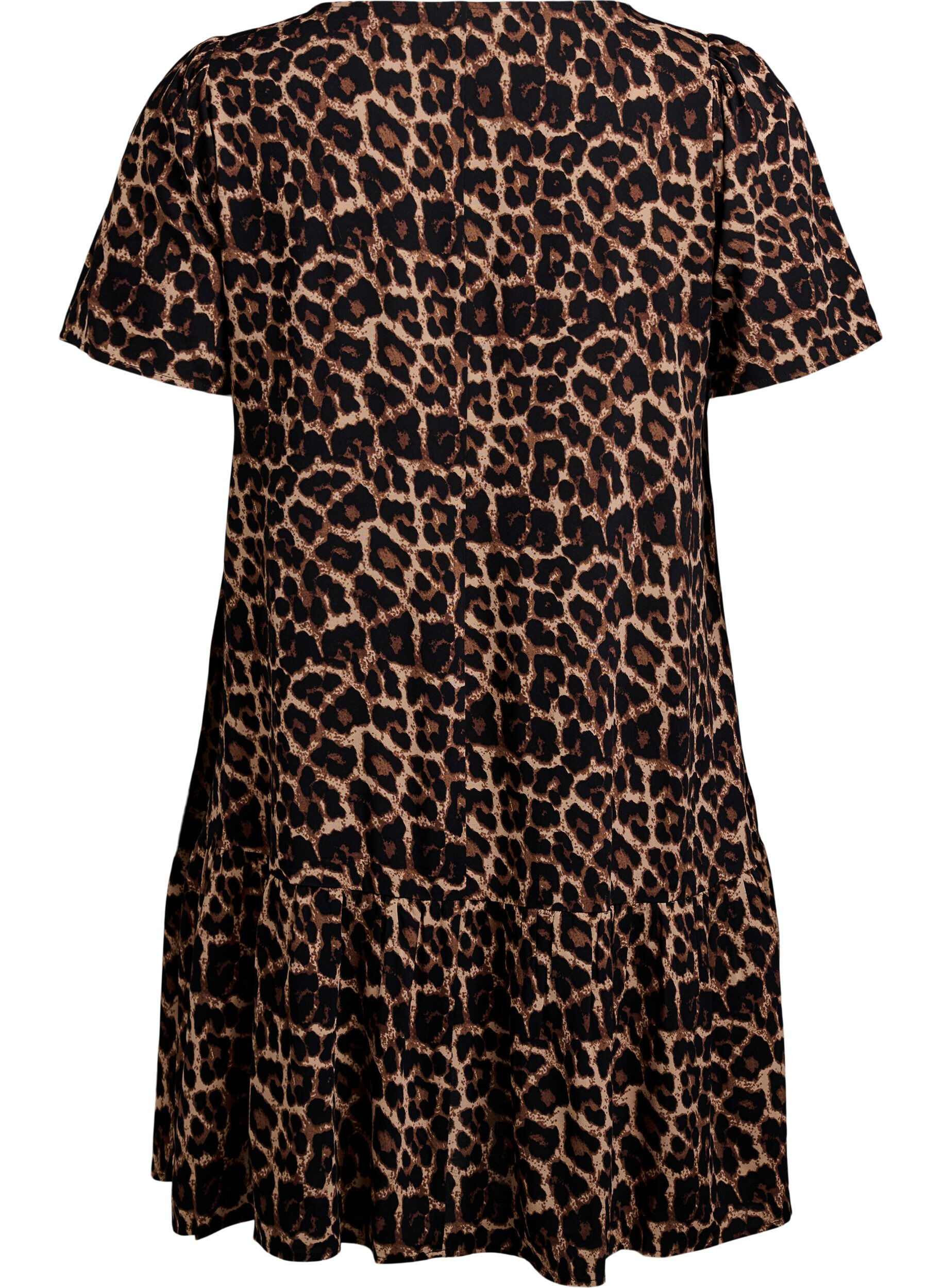 Zizzi FLASH - Robe en viscose avec d&eacute;coupe, Marron, Packshot image number 1