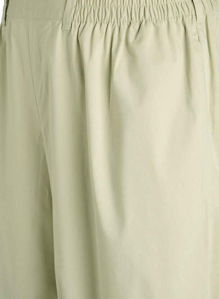 Pantalon ballon taille haute avec ceinture &eacute;lastique, Vert clair, Packshot image number 2