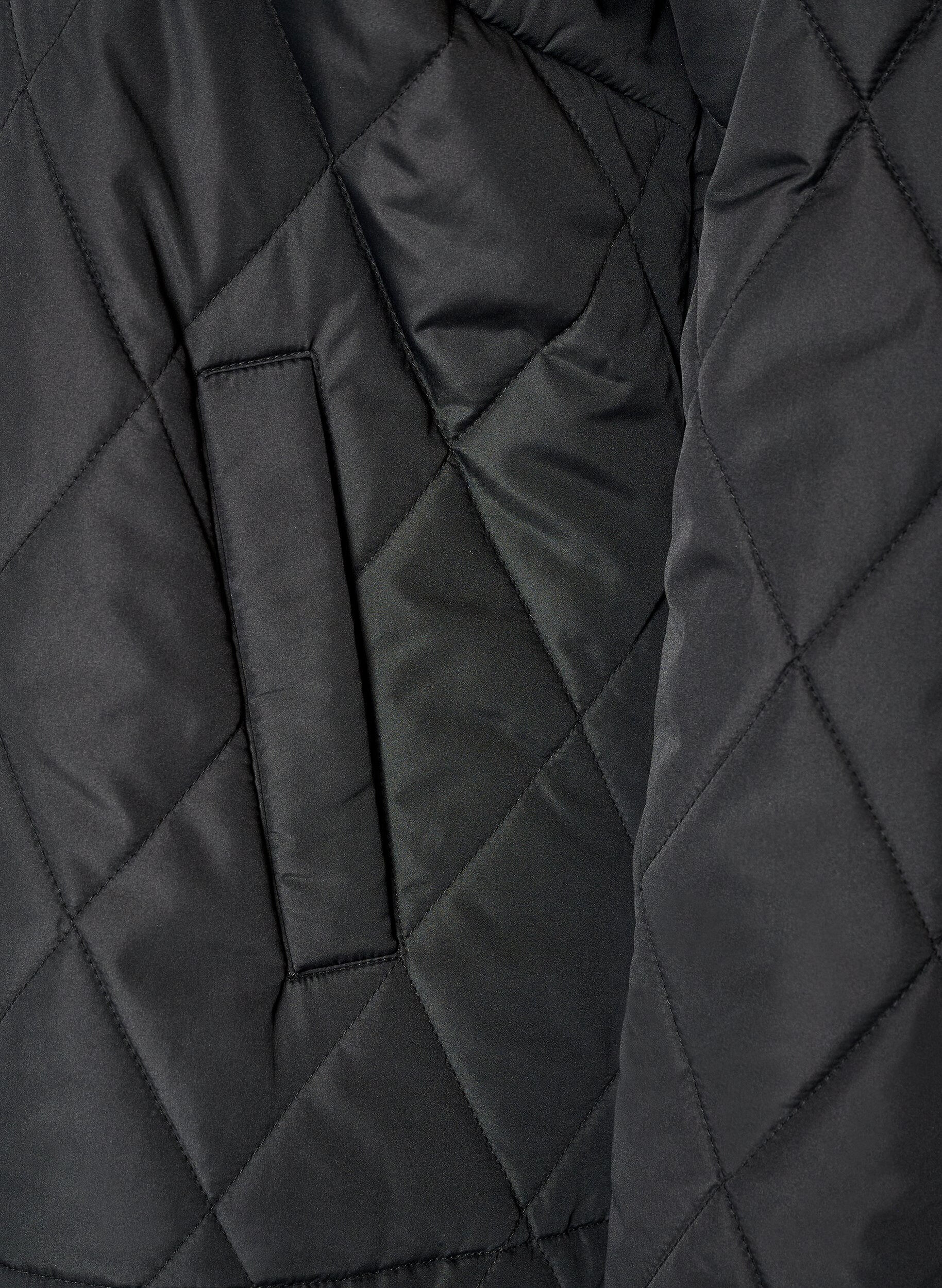 ZizziVeste l&eacute;g&egrave;rement matelass&eacute;e en losange, Noir, Packshot image number 3