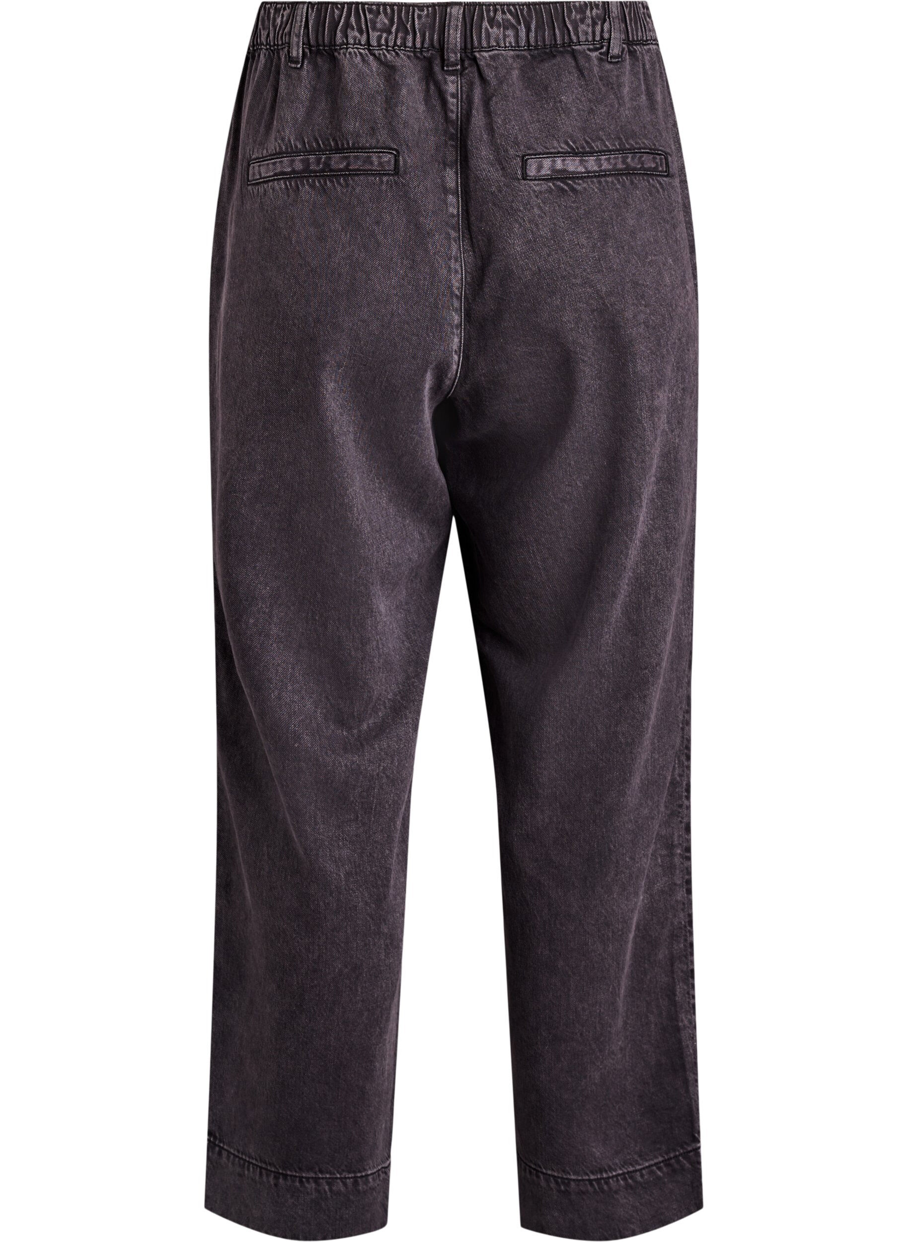 Zizzi Jean large avec taille &eacute;lastiqu&eacute;e, Gris, Packshot image number 1