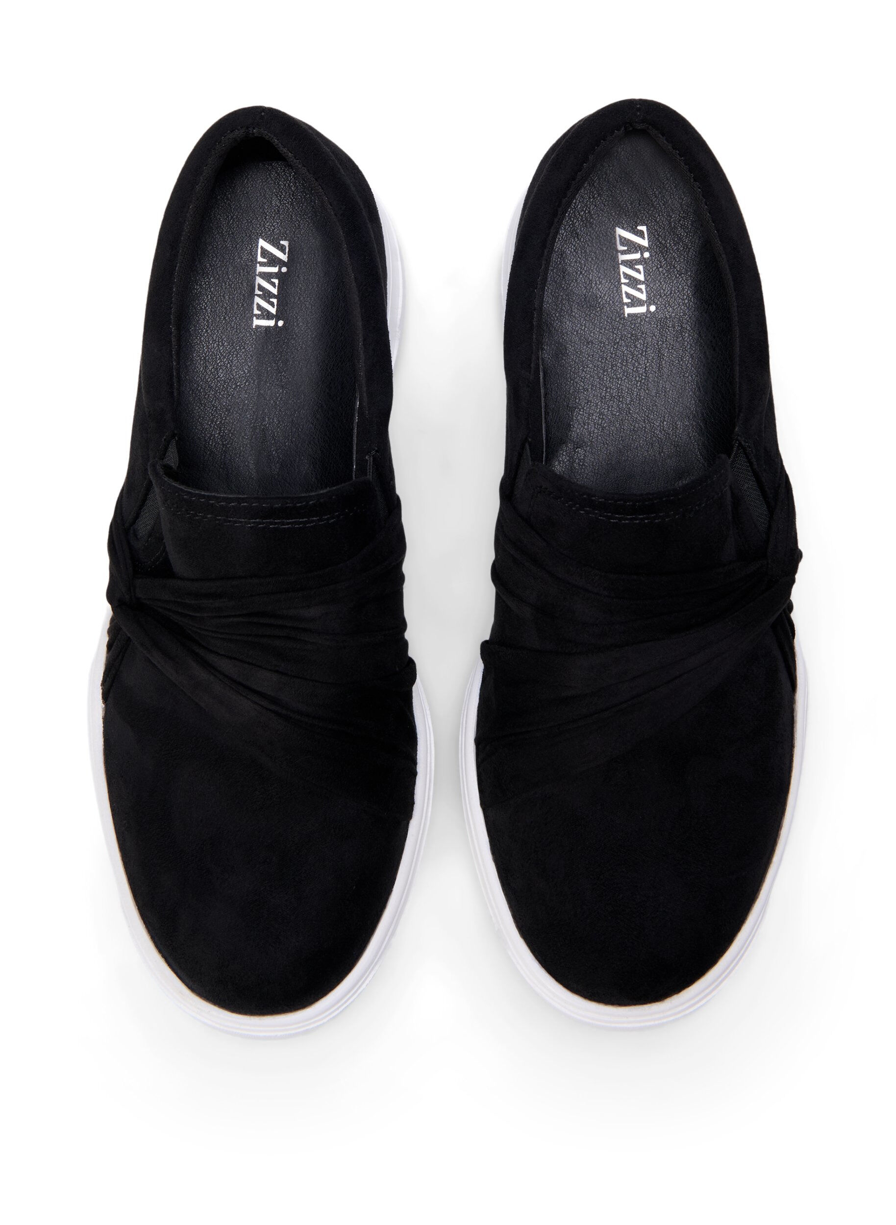 Zizzi Large - Slip-on avec d&eacute;tail n&oelig;ud, Noir, Packshot image number 2