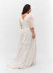 Brautkleid mit Spitze und Schlitz, Star White, Model image number 1